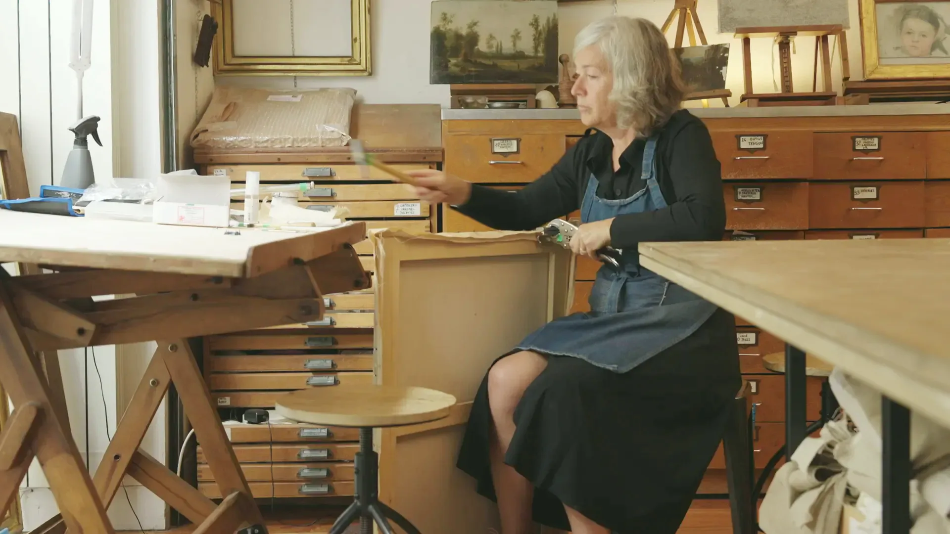 Marion Boyer à l'établi